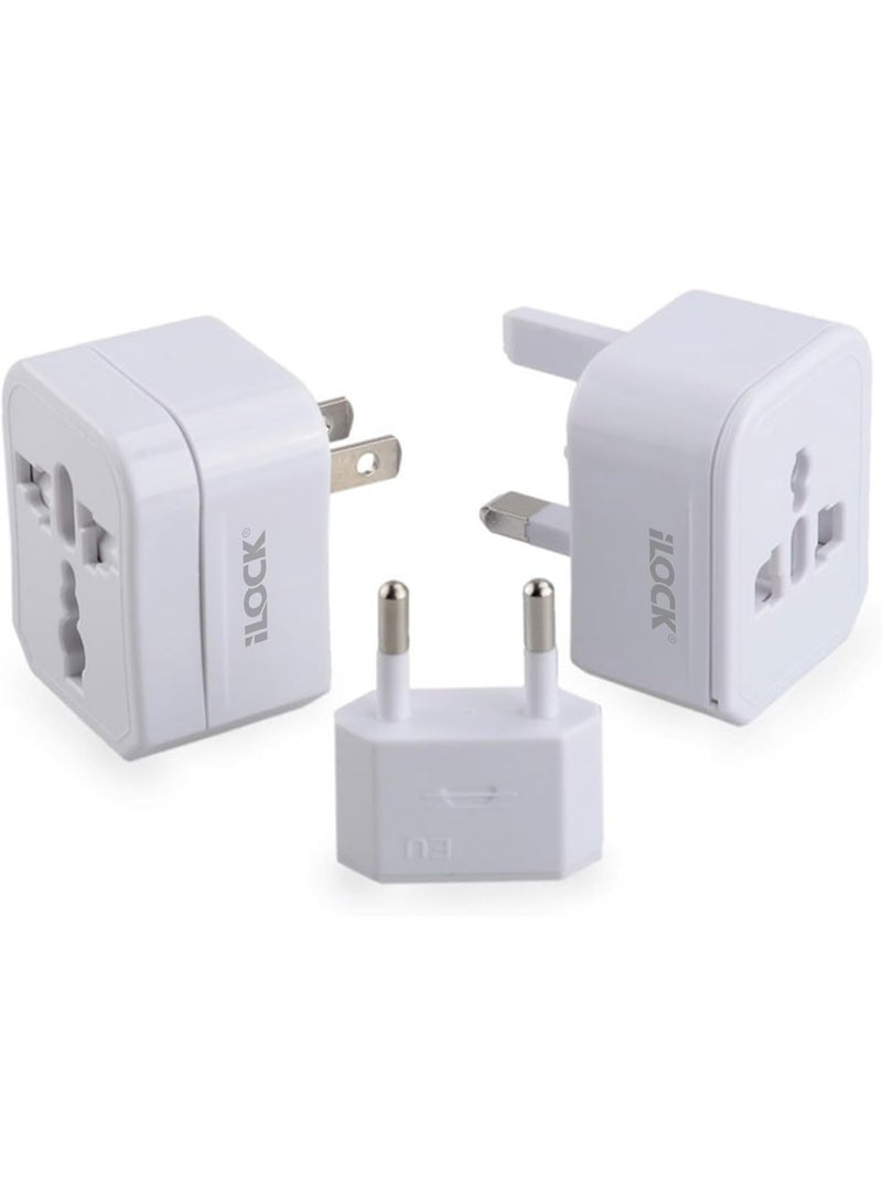 iLOCK Universal Travel Adapter | US to UK/EU/AUS | Compact & Portable - Image 5